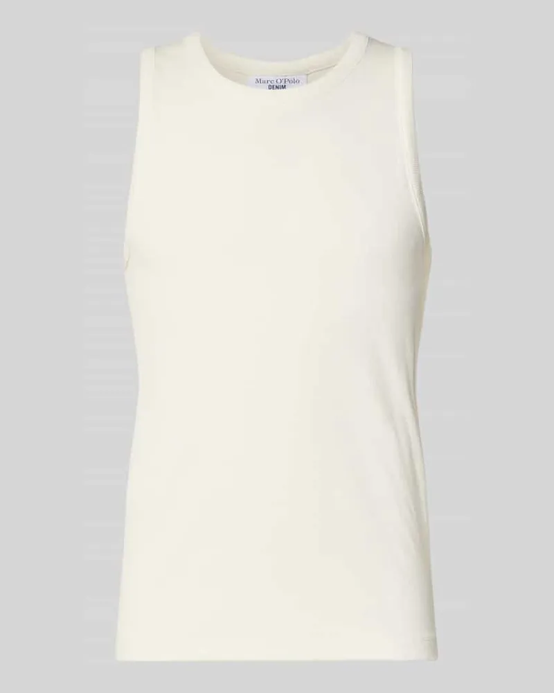 Marc O'Polo Slim Fit Tank Top aus Baumwoll-Mix Weiss