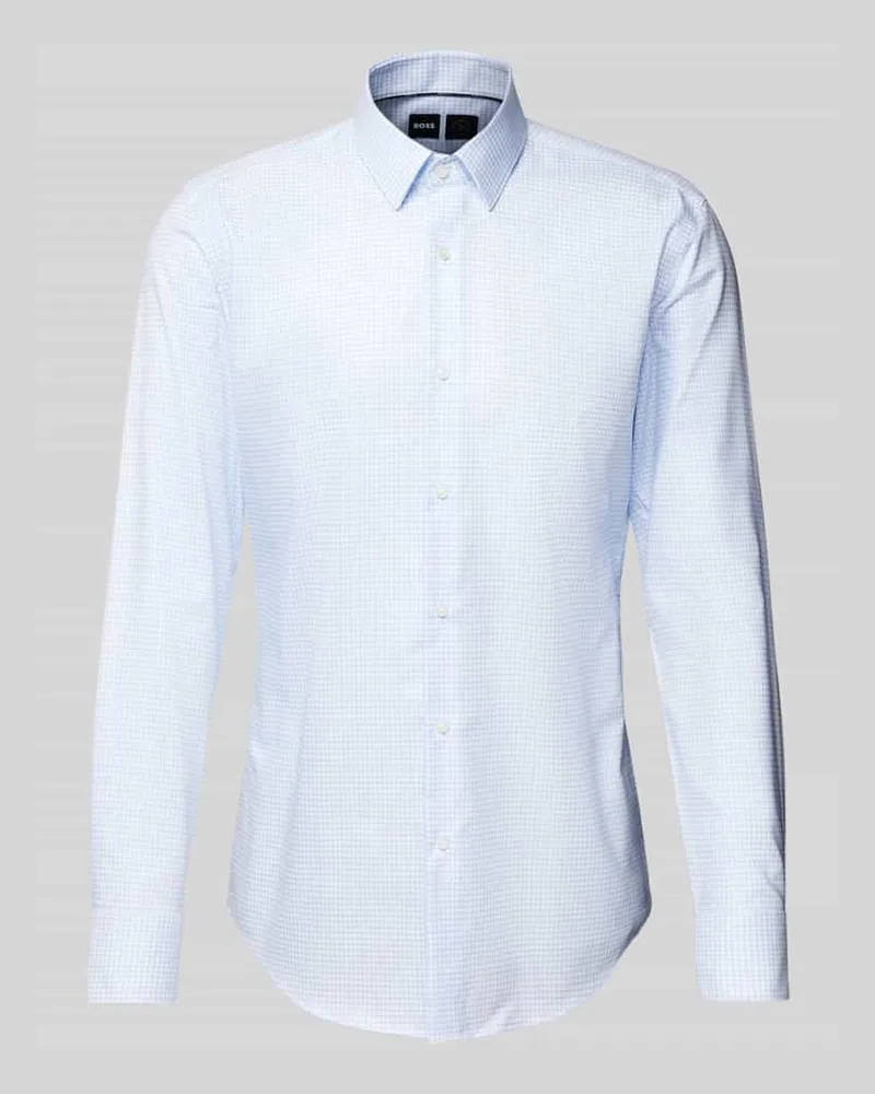 HUGO BOSS Slim Fit Business-Hemd mit Knopfleiste 