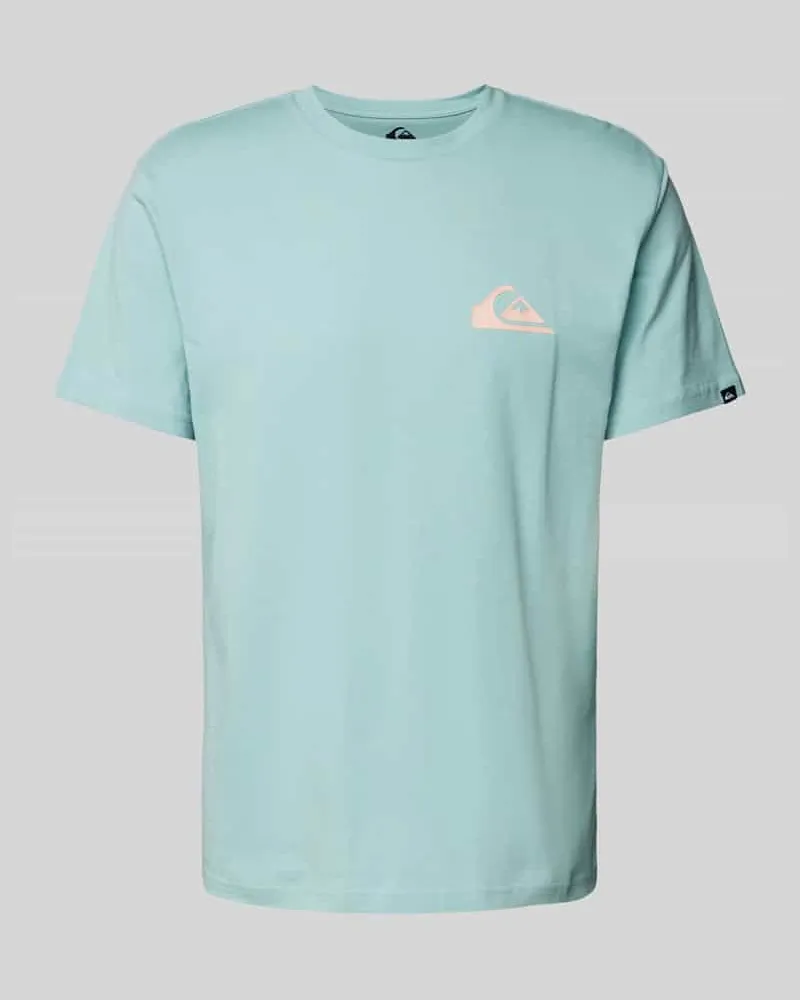 Quiksilver T-Shirt mit Label-Print Tuerkis