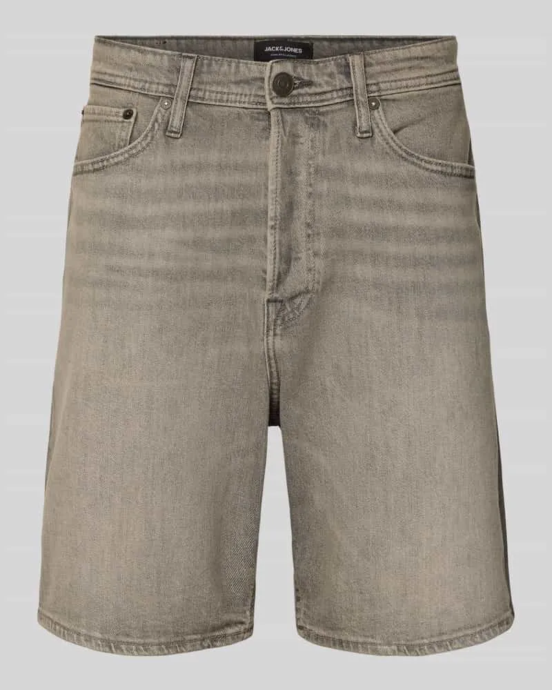 Jack & Jones Relaxed Fit Jeansshorts Modell 'TONY Mittelgrau