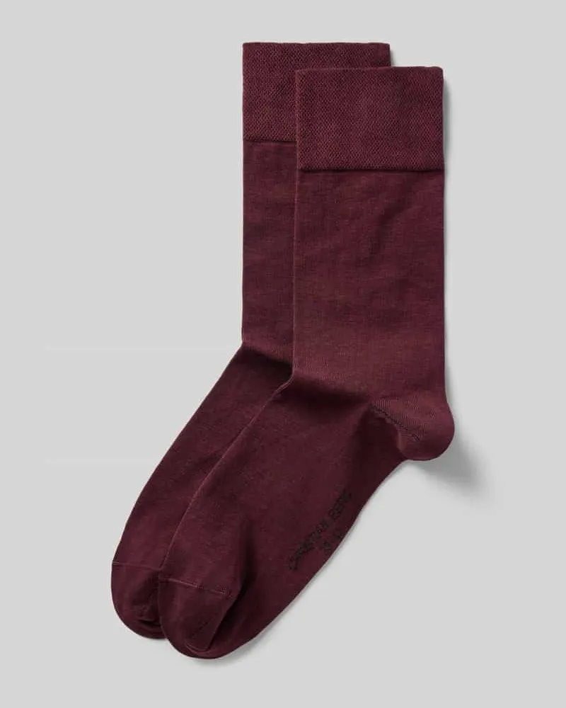 Christian Berg Socken mit Label-Print im 2er-Pack 