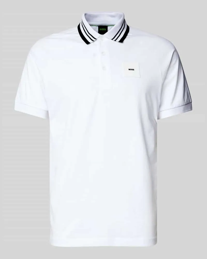 HUGO BOSS Regular Fit Poloshirt mit Label-Badge Modell 'Paddy 