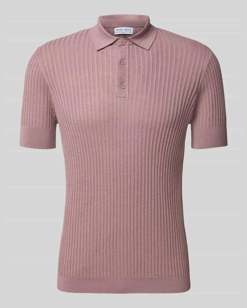 Antony Morato Slim Fit Poloshirt aus Viskose-Mix Hellrosa