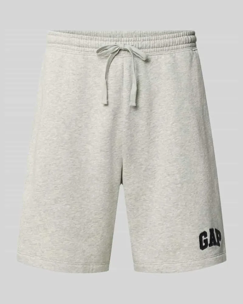 GAP Straight Fit Shorts mit Logo-Stitching Modell 'Heritage Hellgrau