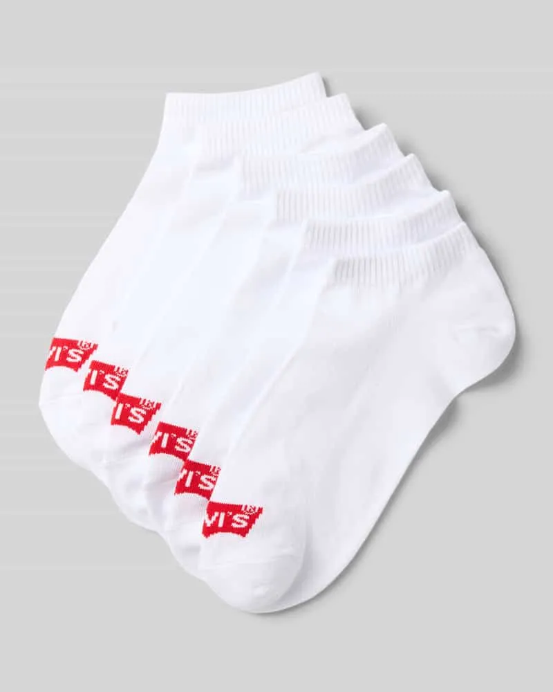 Levi's Socken aus Baumwoll-Mix im 6er-Pack Modell 'LOW CUT LOGO COTTON 6P Weiss