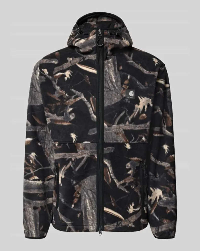 Carhartt WIP Fleecejacke mit Kapuze Modell 'Blevin Black