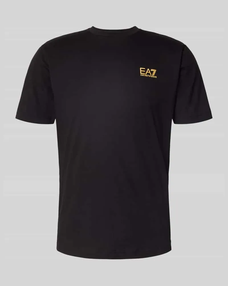 EA7 T-Shirt mit Label-Print 
