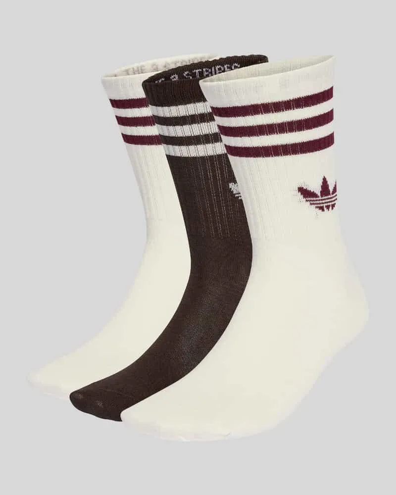 adidas Socken aus Baumwoll-Mix im 3er-Pack Mittelbraun