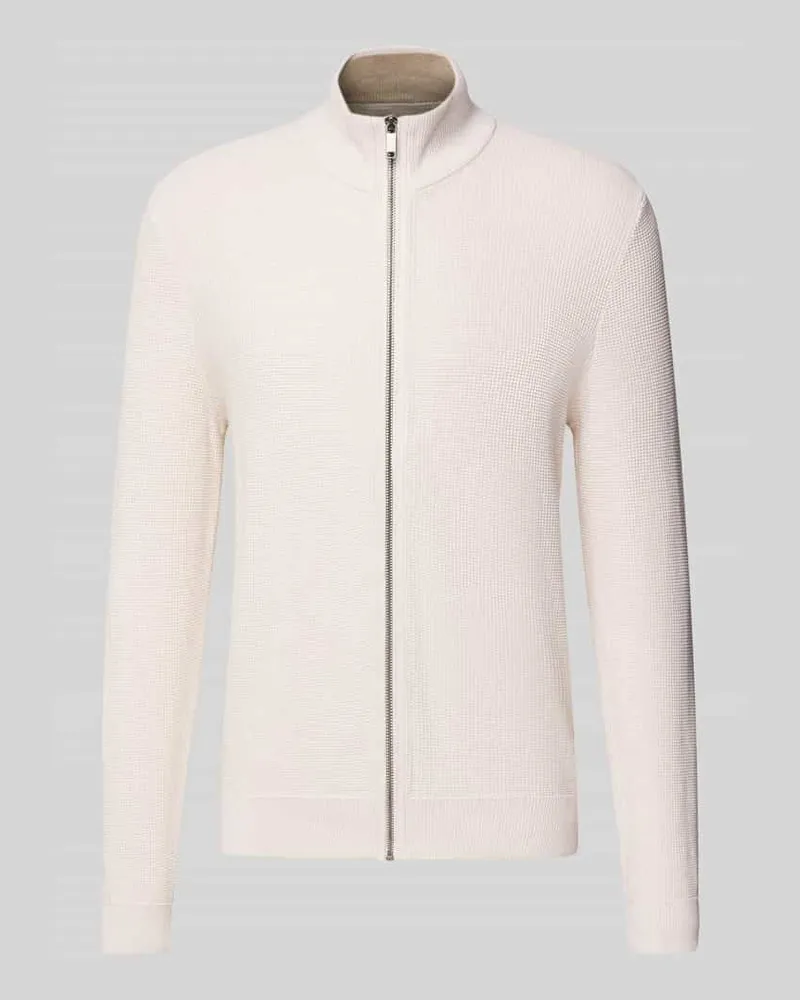McNeal Strickjacke mit Reißverschluss Ecru