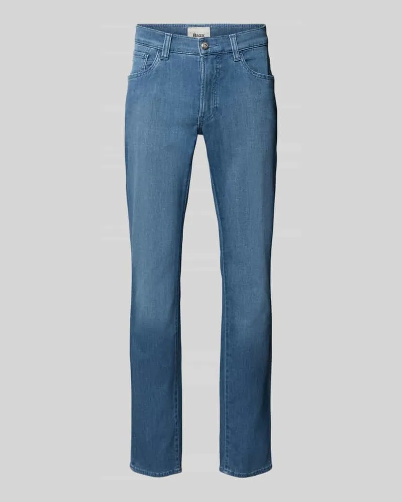 Brax Regular Fit Jeans aus Baumwoll-Mix mit Viskose-Seiden-Anteil Modell 'Chuck Hellblau