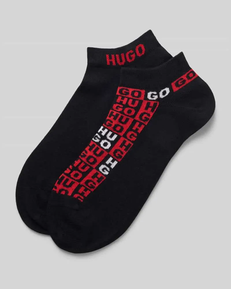 HUGO BOSS Sneakersocken mit Logo-Detail im 2er-Pack Black