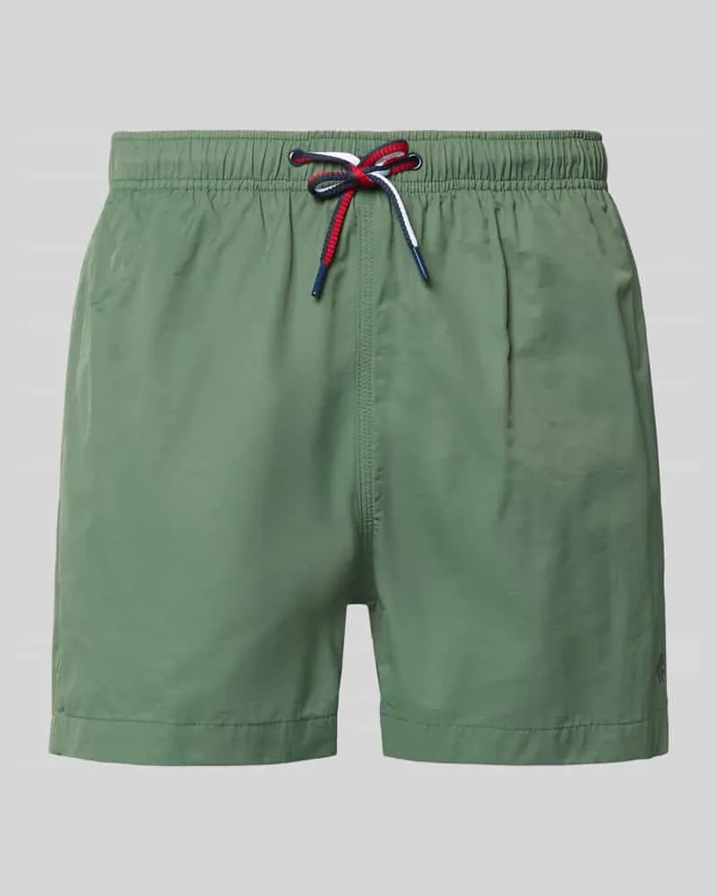 McNeal Badehose mit elastischem Bund und Tunnelzug Dunkelgruen