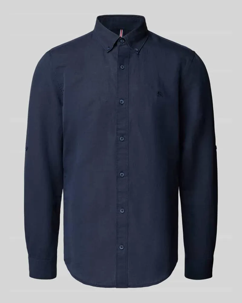 Lerros Regular Fit Leinenhemd mit Button-Down-Kragen 
