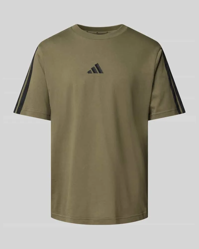 adidas T-Shirt mit Logo-Stitching 