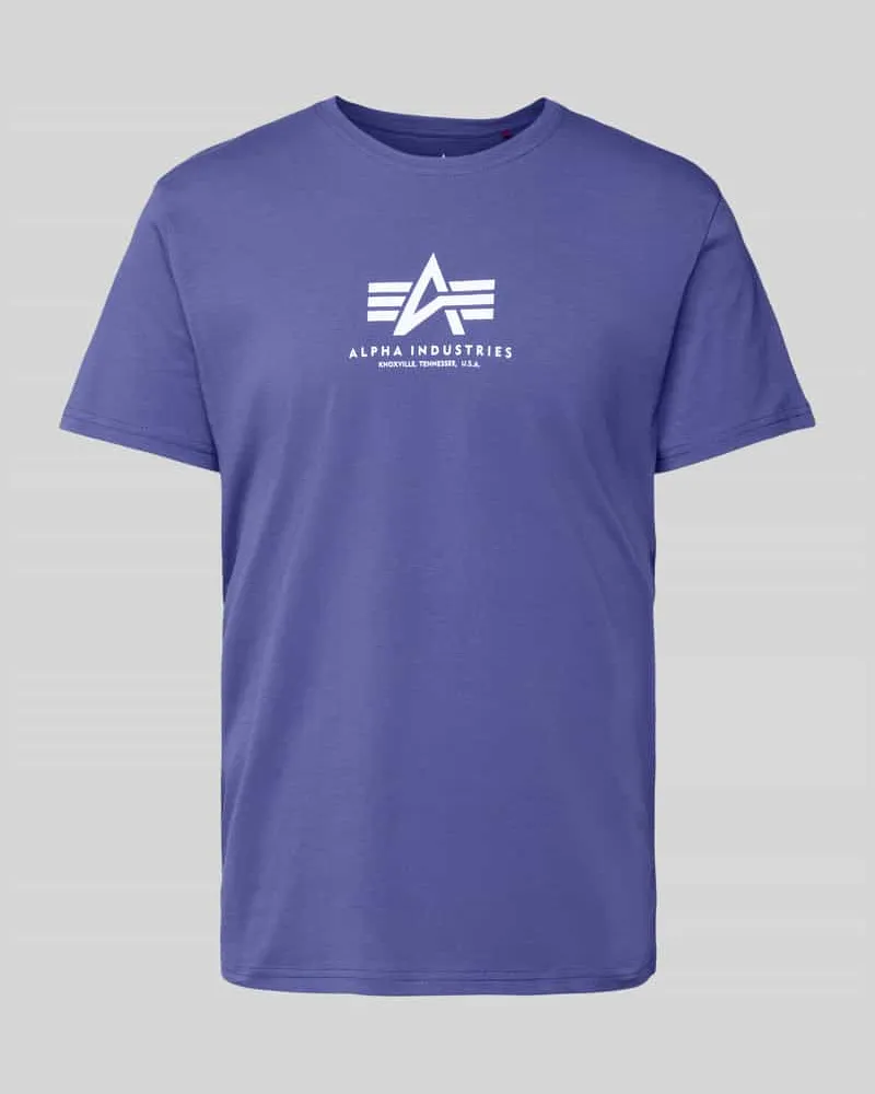 Alpha Industries T-Shirt mit Label-Print 