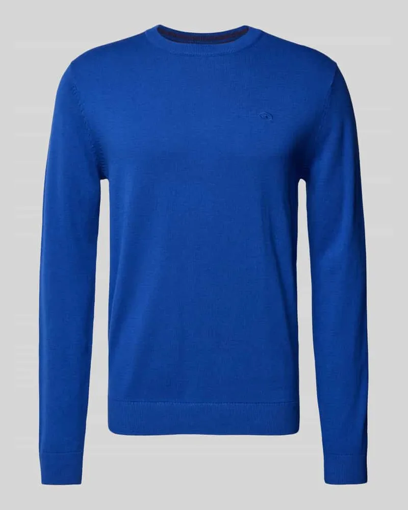 Tom Tailor Strickpullover mit Label-Stitching Modell 'BASIC 