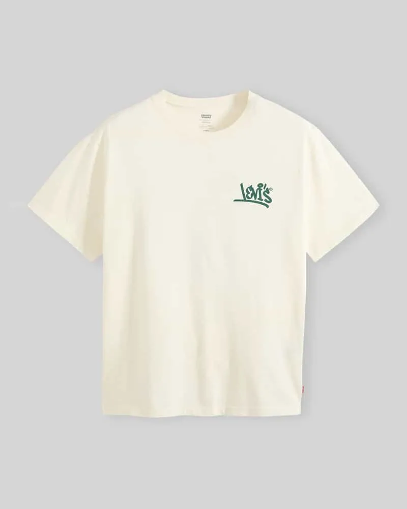 Levi's Relaxed Fit T-Shirt aus reiner Baumwolle Offwhite