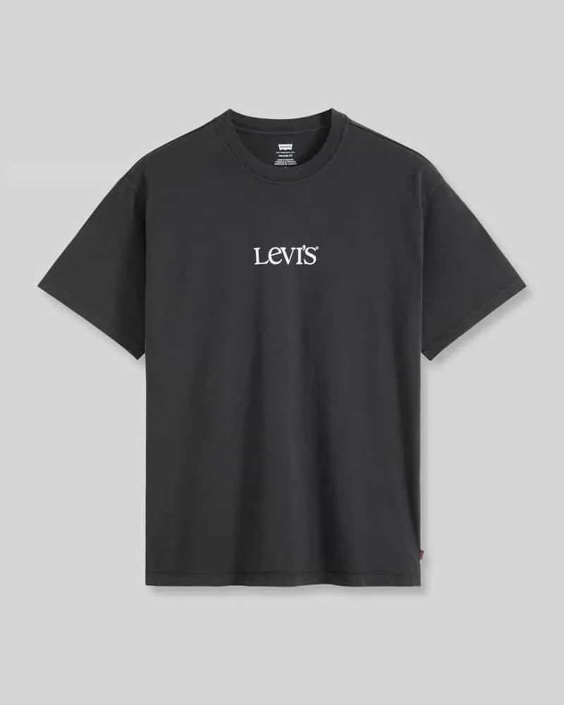 Levi's Relaxed Fit T-Shirt aus reiner Baumwolle Black
