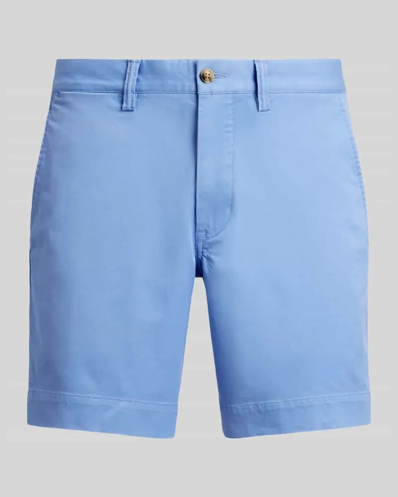 Ralph Lauren Regular Fit Bermuda aus reiner Baumwolle Hellblau