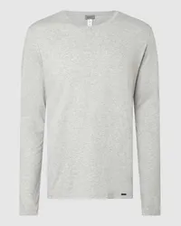 Hanro Longsleeve aus Single Jersey Mittelgrau