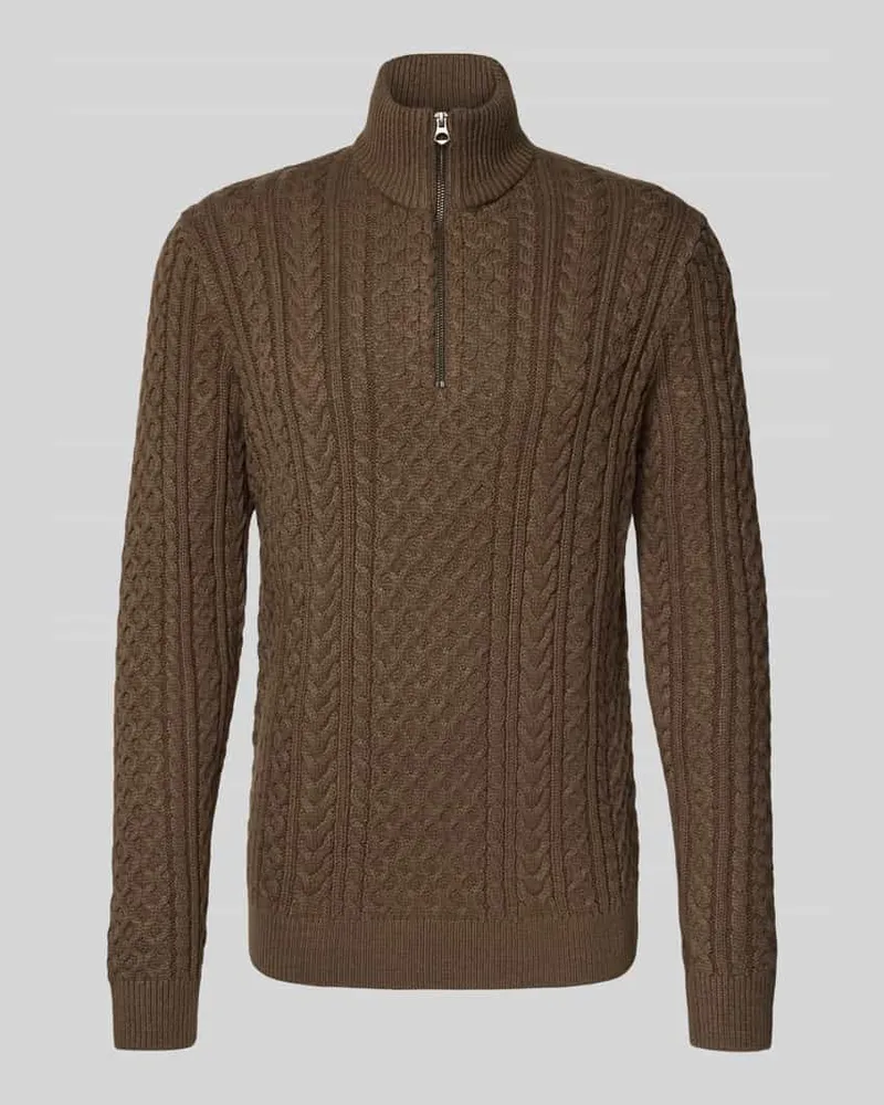 Jack & Jones Strickpullover mit gerippten Abschlüssen Modell 'BLUSEAN 