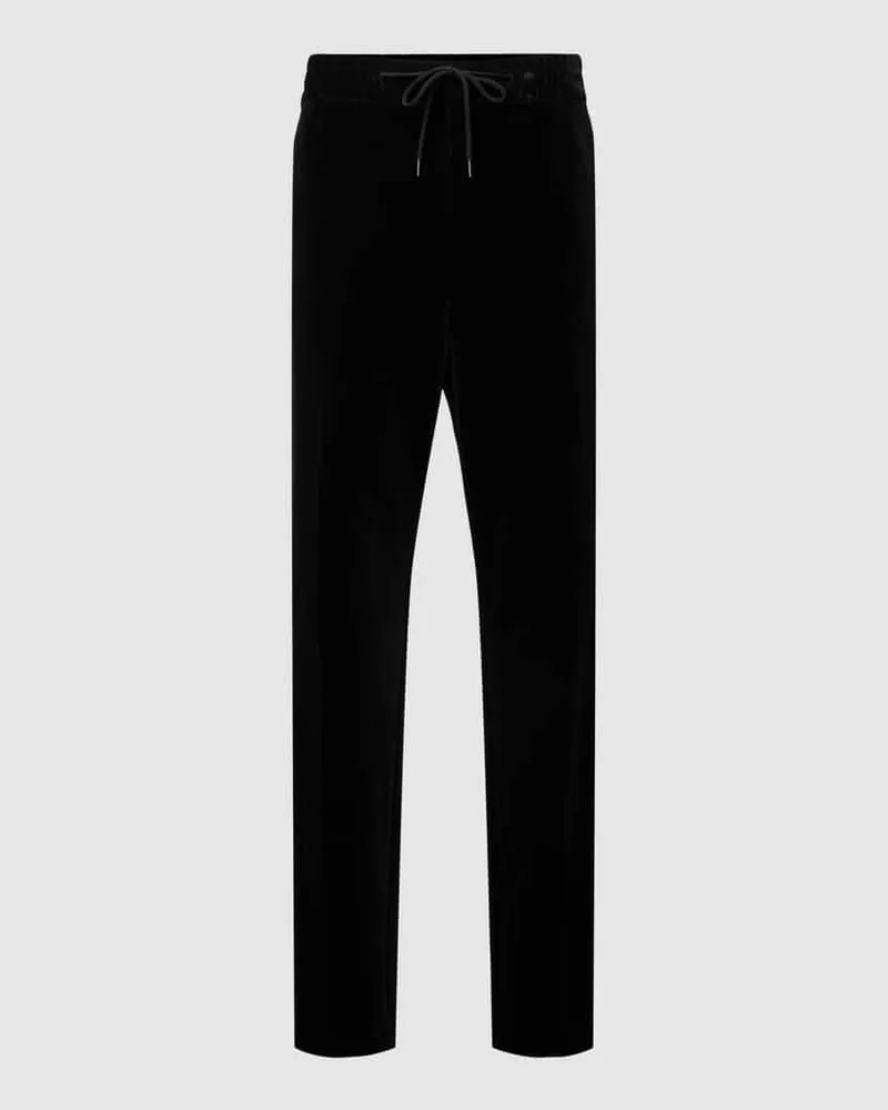 HUGO BOSS Stoffhose aus Samt Modell 'Howard Black