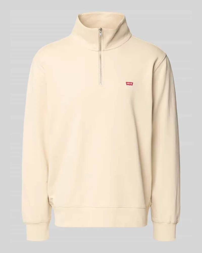 Levi's Regular Fit Troyer mit Label-Detail Beige