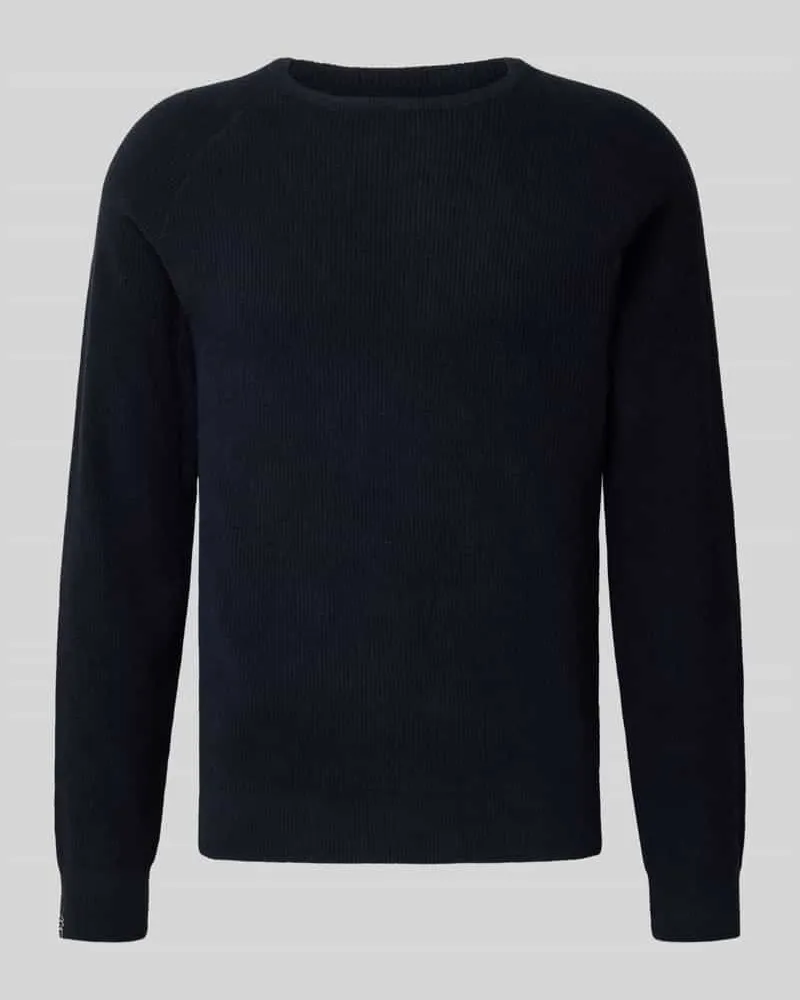 Blend Strickpullover mit Rundhalsausschnitt Modell 'DANTE Dunkelblau