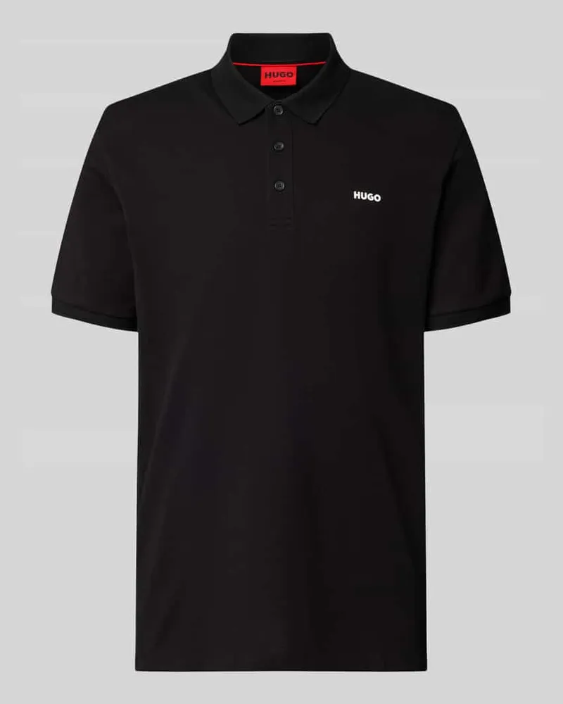 HUGO BOSS Poloshirt mit Label-Print Modell 'Donos 
