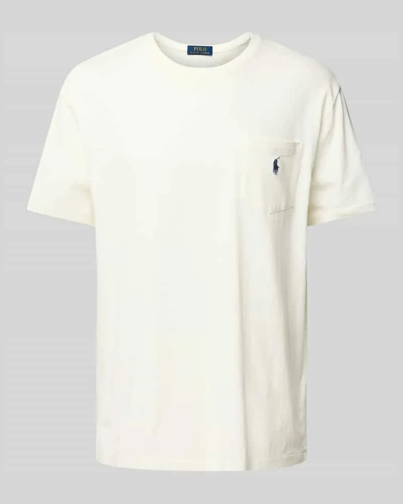 Ralph Lauren Regular Fit T-Shirt aus Baumwoll-Leinen-Mix 