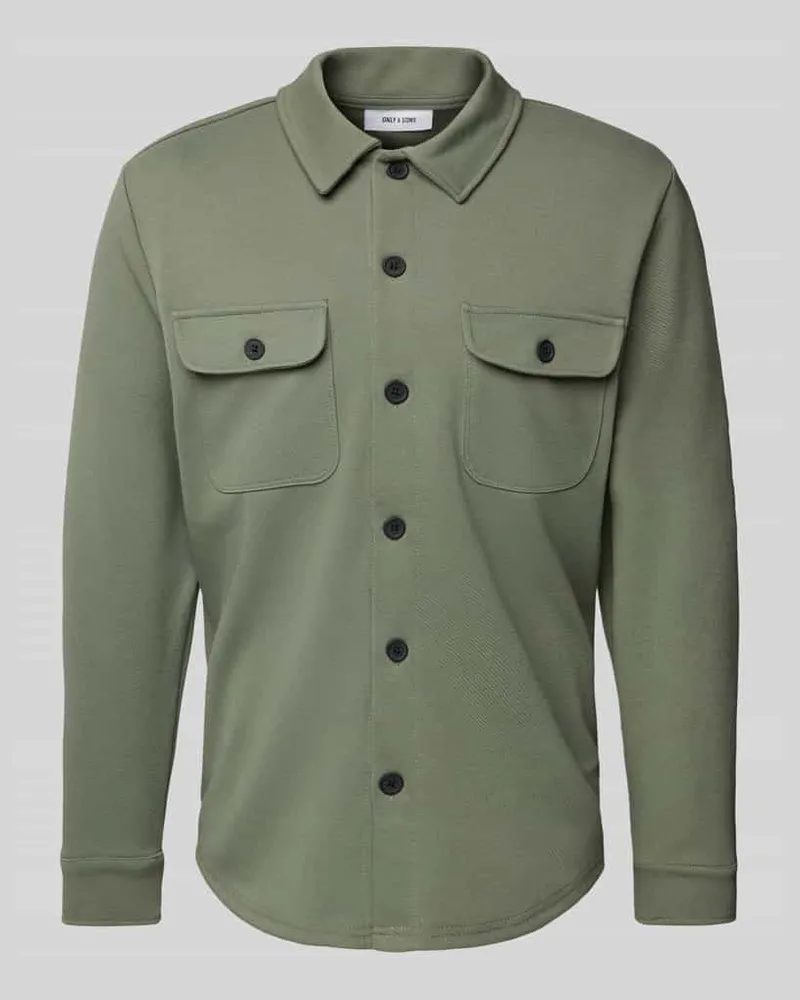 Only & Sons Freizeithemd mit Knopfleiste Modell 'NEWKODYL 