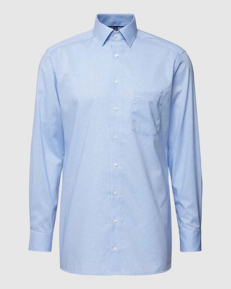 Olymp Modern Fit Businesshemd mit Kentkragen Bleu