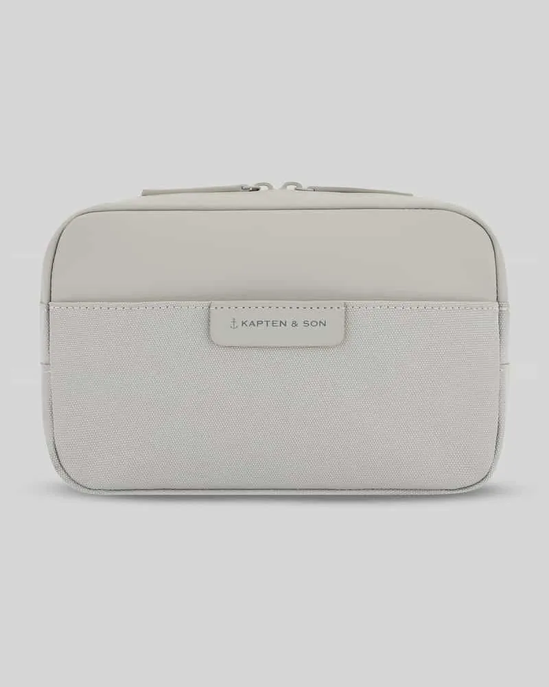 Kapten & Son Bauchtasche mit wasserfestem Reißverschluss Modell 'BERGEN PRO CROSSBODY Hellgrau