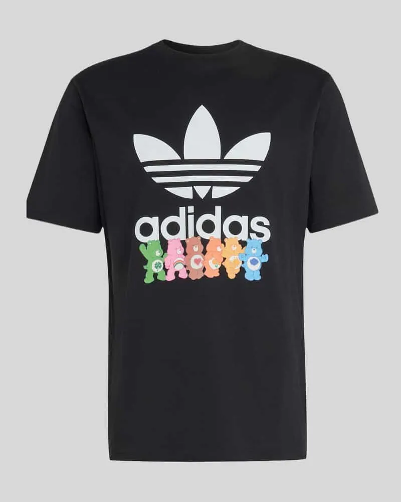 adidas Regular Fit T-Shirt aus reiner Baumwolle mit Logo-Print Black