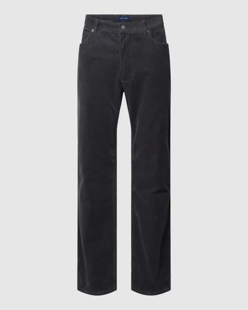 Christian Berg Cordhose im 5-Pocket-Design Dunkelgrau
