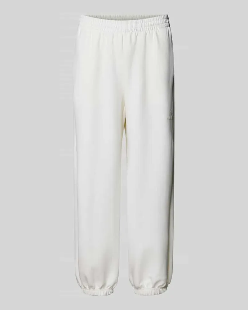 adidas Regular Fit Sweatpants mit Modal-Baumwoll-Anteil Offwhite