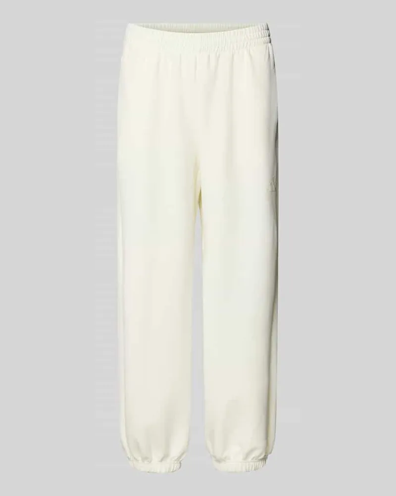 adidas Regular Fit Sweatpants mit Modal-Baumwoll-Anteil Offwhite
