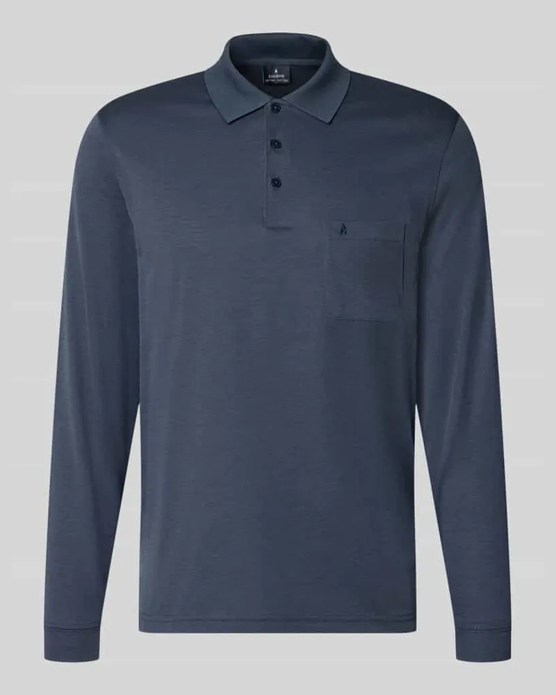Ragman Regular Fit Poloshirt aus Baumwoll-Mix Jeansblau