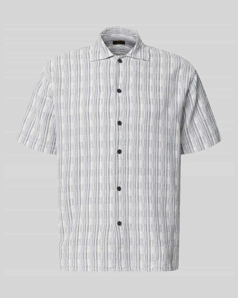 Jack & Jones Regular Fit Freizeithemd mit Kentkragen Marine