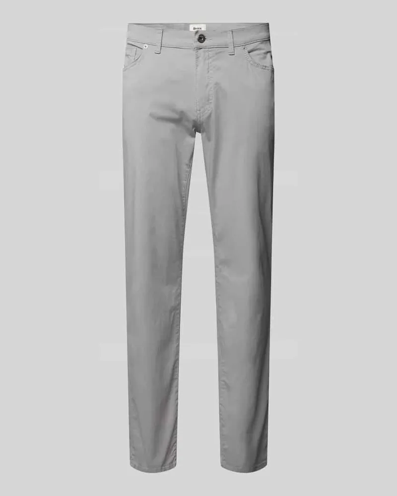 Brax Hose mit Strukturmuster Modell 'CADIZ Silber