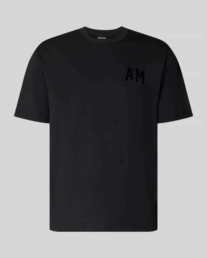 Antony Morato Relaxed Fit T-Shirt aus reiner Baumwolle Black