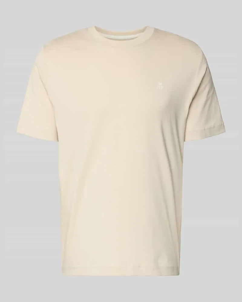 Marc O'Polo Regular Fit T-Shirt aus reiner Baumwolle Beige