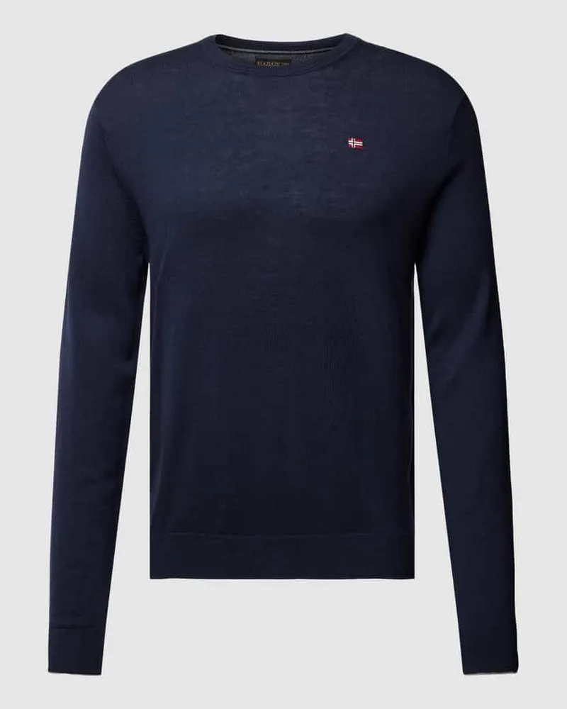 Napapijri Longsleeve mit Label-Stitching Modell 'DAMAVAND 