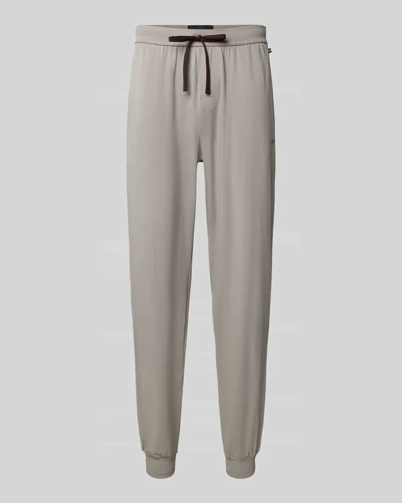 HUGO BOSS Regular Fit Sweathose aus Baumwoll-Mix Modell 'Mix&Match Pants Stein