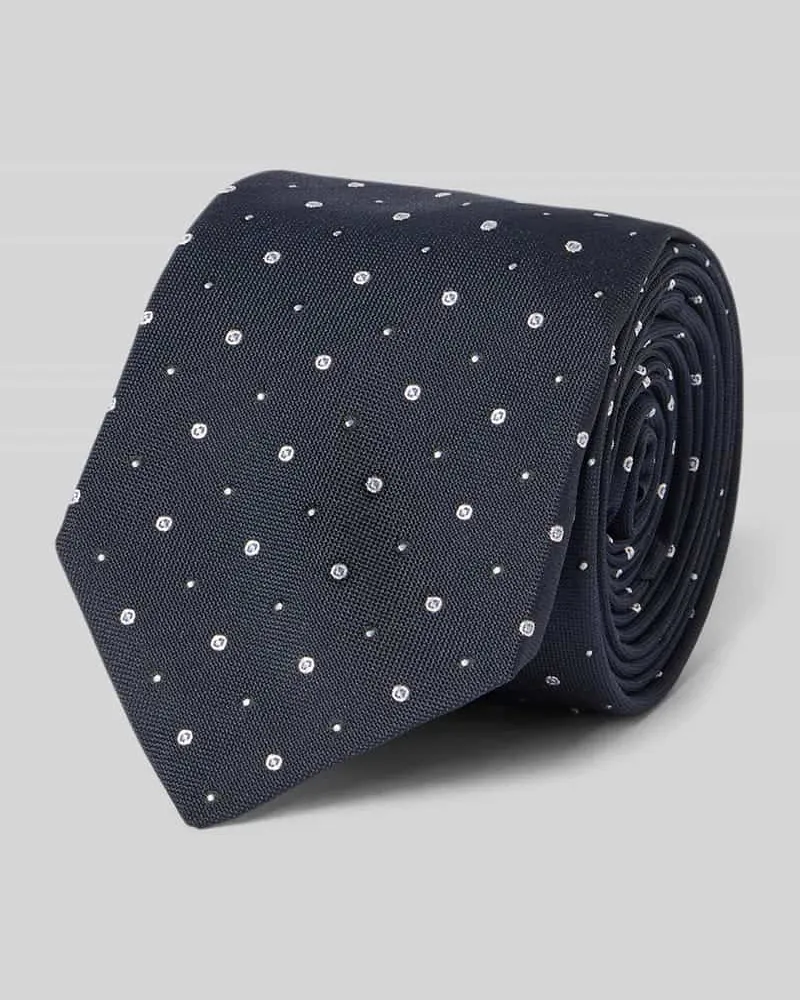 HUGO BOSS Krawatte aus Seiden-Mix Modell 'H-Tie 6 CM-262 Marine