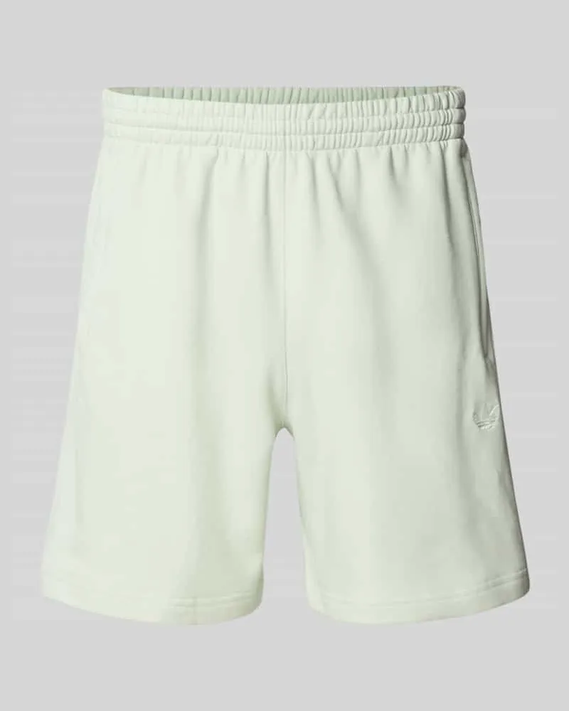 adidas Relaxed Fit Sweatshorts aus reiner Baumwolle mit Logo-Stitching Lind