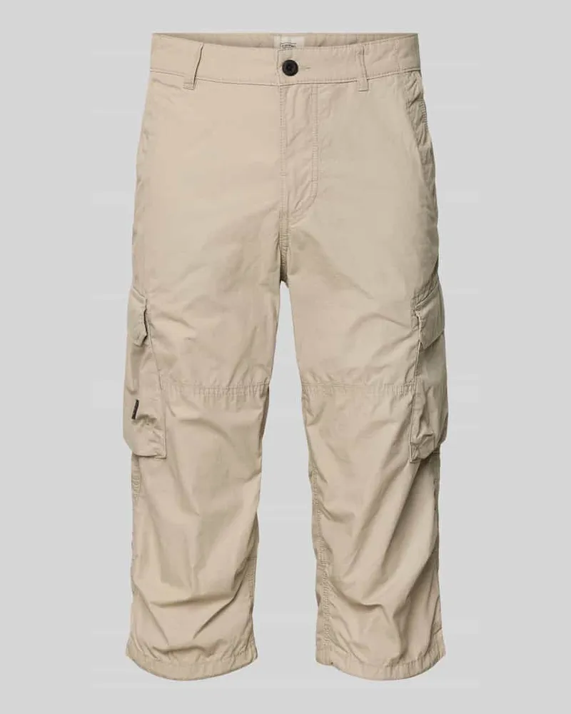 Camel Active Capri-Bermudas mit Cargotaschen Beige