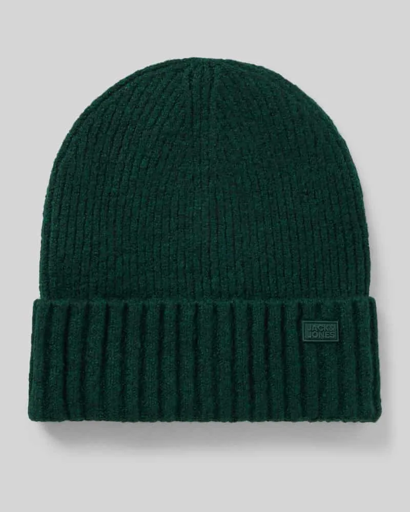 Jack & Jones Mütze aus elastischem Material-Mix Modell 'CRUSH Dunkelgruen