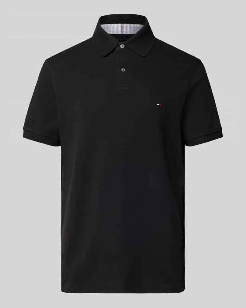 Tommy Hilfiger Regular Fit Poloshirt mit Logo-Stitching 