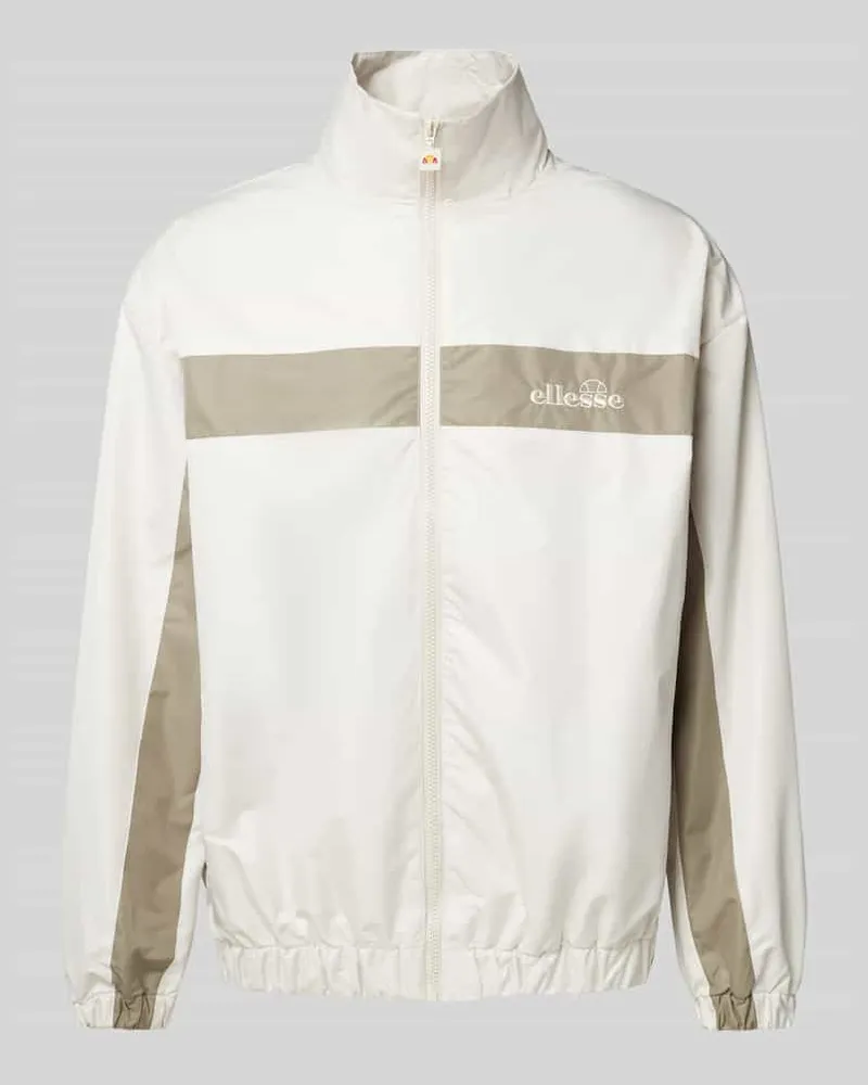 Ellesse Sweatjacke mit Label-Stitching Modell 'ROSSI Sand